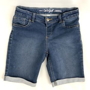 Girl’s Cat & Jack Bermuda Denim Shorts Size L (10/12)